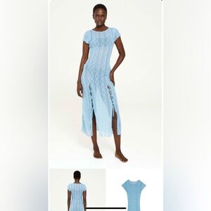 Mariposa Lace Dress in Blue — Find Me Now — Lisa Says Gah